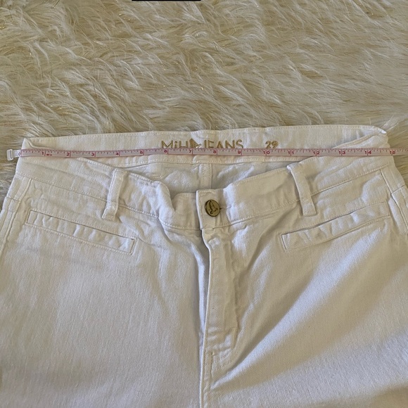 MiH The Paris Cropped White Jeans Size 29 - Picture 13 of 14